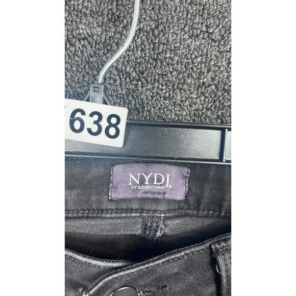 NYDJ Jeans Barbara Bootcut Jeans Womens Size 4 Black Denim Lift Tuck Technology - Picture 4 of 9